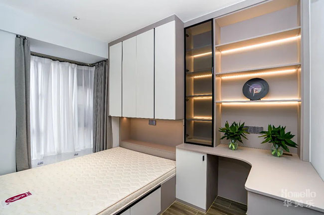 打造室內(nèi)陽臺(tái)形成大橫廳，讓80㎡三居室擁有寬敞舒適的生活空間